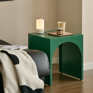 Arch Open Iron Side Table  Storage