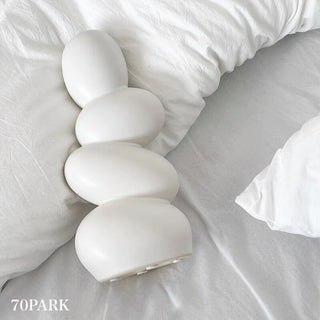 Unique motif white flower vase