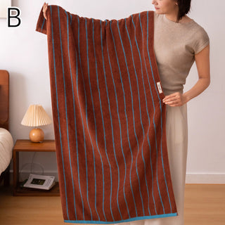 Classic Stripe Bath Towel  100% Cotton Hanging Type Combed Cotton Large Size Towel Blanket