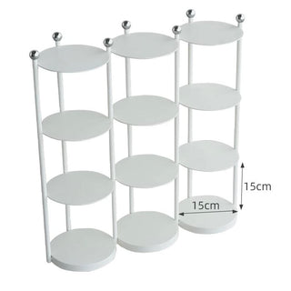 Iron Frame Tier Storage Display Rack  with Cup Holder