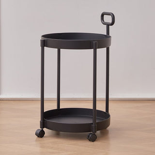 Handle with casters round side tablein .