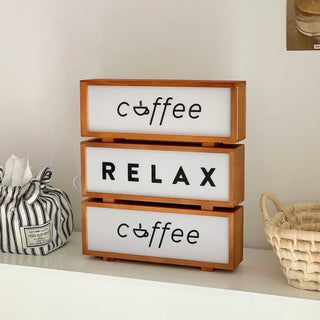 Relax Wood Night Light  Table Lamp Indirect Lighting