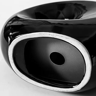 Modern Design Round Ceramic Tissue Case