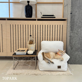 Fluffy Small Plain Pet Sofa for Dogs and Cats Pet Bed Pet Supplies Pet Cushion Washable