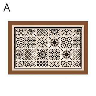 Tile pattern Water-repellent entrance mat 50 x 80 cm wipeable mat