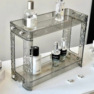 Lightweight Clear Tier Cosmetic Storage Rack
