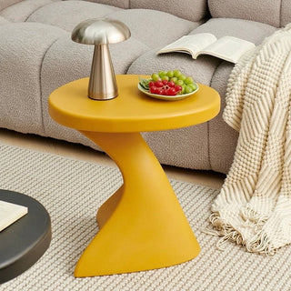 Curved Design Colorful Side Table