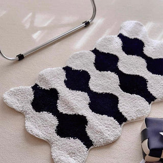 Wavy Monotone Door Mat 40x70