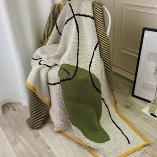Nuance Wave Design Knit Blanket 120 x 160 cm Lap Blanket