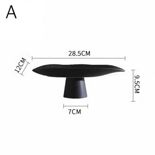 Asymmetrical Footed Accessory Tray 2 Sizes  Compote Fruit Tray