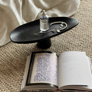 Asymmetrical Footed Accessory Tray 2 Sizes  Compote Fruit Tray