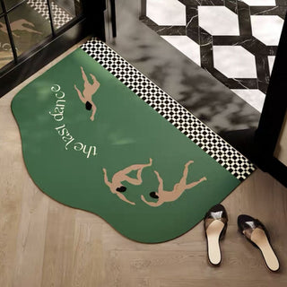 Dancer motif water-repellent entrance mat 50 x 80 cm