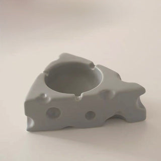 Cheese motif candle holder with tray