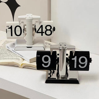 Flip Stand Clock with Storage Tray   in   Table Clock