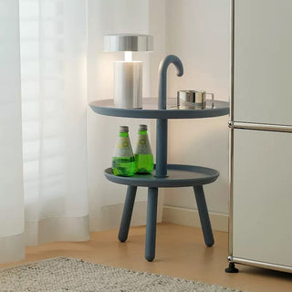 Umbrella Handle Two-Tier Mini Side Table