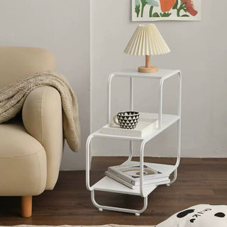 Iron Frame Three-Tier Storage Rack  Side Table