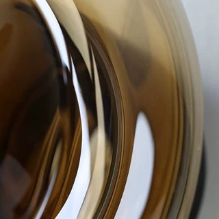 Brown color Clear glass flower vasein 2 sizes.