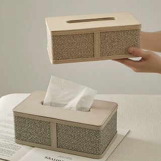 Modern Design Leather Tissue Case