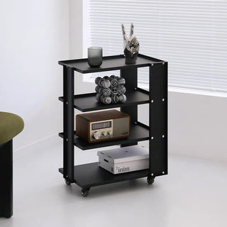 Wheeled Four-Tier Rack Side Table