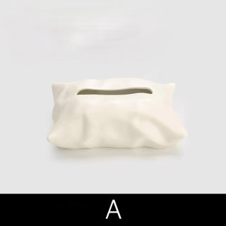 Pillow motif ceramic tissue case