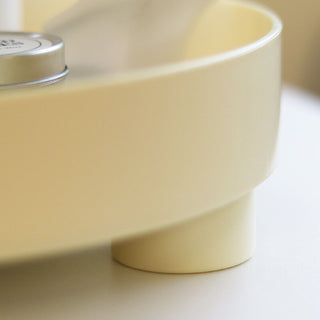 Lettering Legged Round Mirror Tray