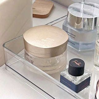 Rectangular Simple Tabletop Two-Tier Cosmetic Storage Rack
