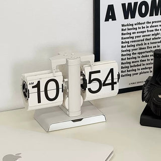 Flip Stand Clock with Storage Tray   in   Table Clock