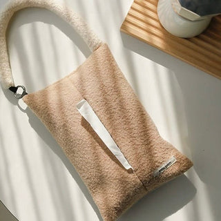 Hanging Fluffy Boa Tissue Case   Car Wall Mountable