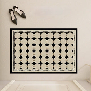 Monotone Geometric Pattern Water-Repellent Entrance Mat 4 Types 50 x 80 cm