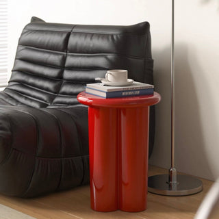 Storage included Compact Colorful Round Side Table  Stool Chair