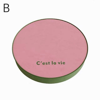 Simple Lettering Color Round Cushion