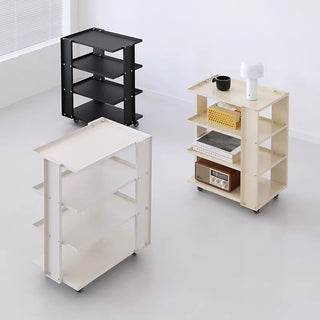 Wheeled Four-Tier Rack Side Table