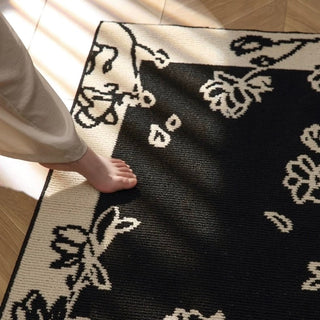 Elegant Flower Design Door Mat 2 Sizes: 50x80cm and 60x90cm