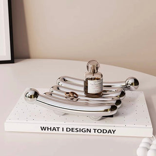 Unique Design Ceramic Chubby Tray  Storage