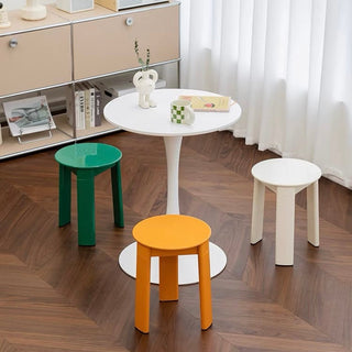 Color Round Side Table Stool   in   Chair