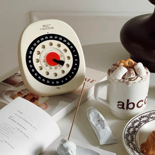 Retro Dial Desktop Perpetual Calendar