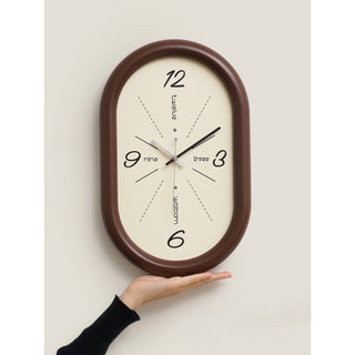 Oval Chubby Frame Clock  Wall Clock