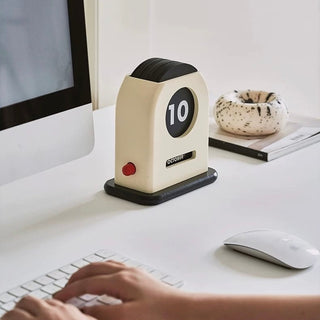 Monochrome Retro Card-type Perpetual Calendar Wooden Desk Calendar