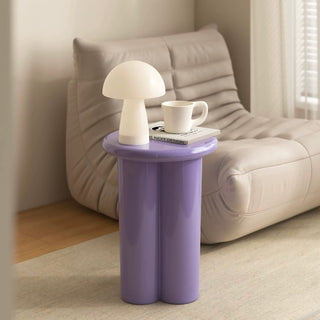 Storage included Compact Colorful Round Side Table  Stool Chair
