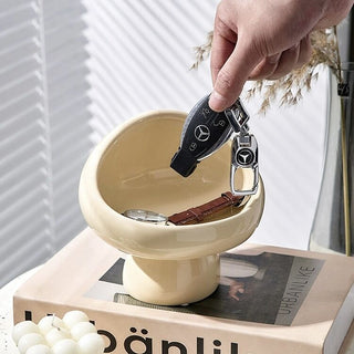 Mushroom-shaped Ceramic Tray Storage Trayin