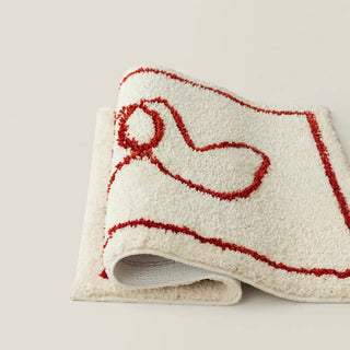 Red Line Nuance Art Door Mat  50 x 80 cm Absorbent Non-slip Tufted