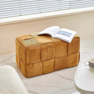 Bench-style woven stoolin  ottoman 38cm high