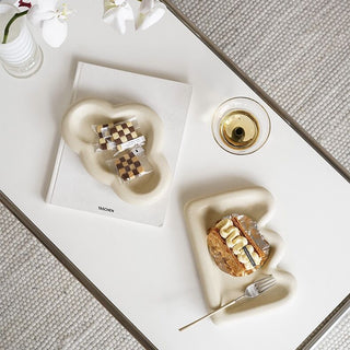 Cloud-shaped Crown-shaped Ceramic Accessory Tray
