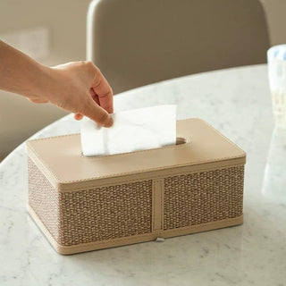 Modern Design Leather Tissue Case