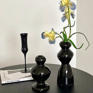 Monochrome Ceramic Flower Vase