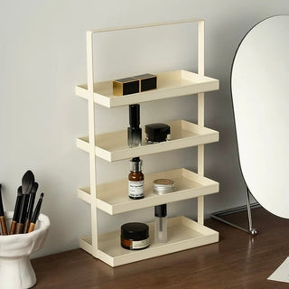 Iron Rectangular Four-Tier Trayin  Storage Rack