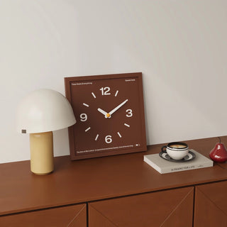 Square Frame Dark Color Clock  Wall Clock