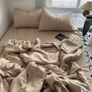 Summer Quilt Set Plain Summer Quilt Duvet Cover Set  2 Sizes