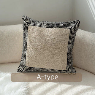 Beige Black Mix Cushion Cover  45 x 45 cm