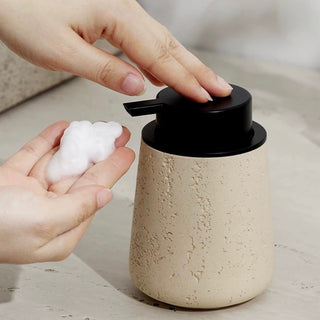 Foaming Hand Soap Travertine Dispenser
